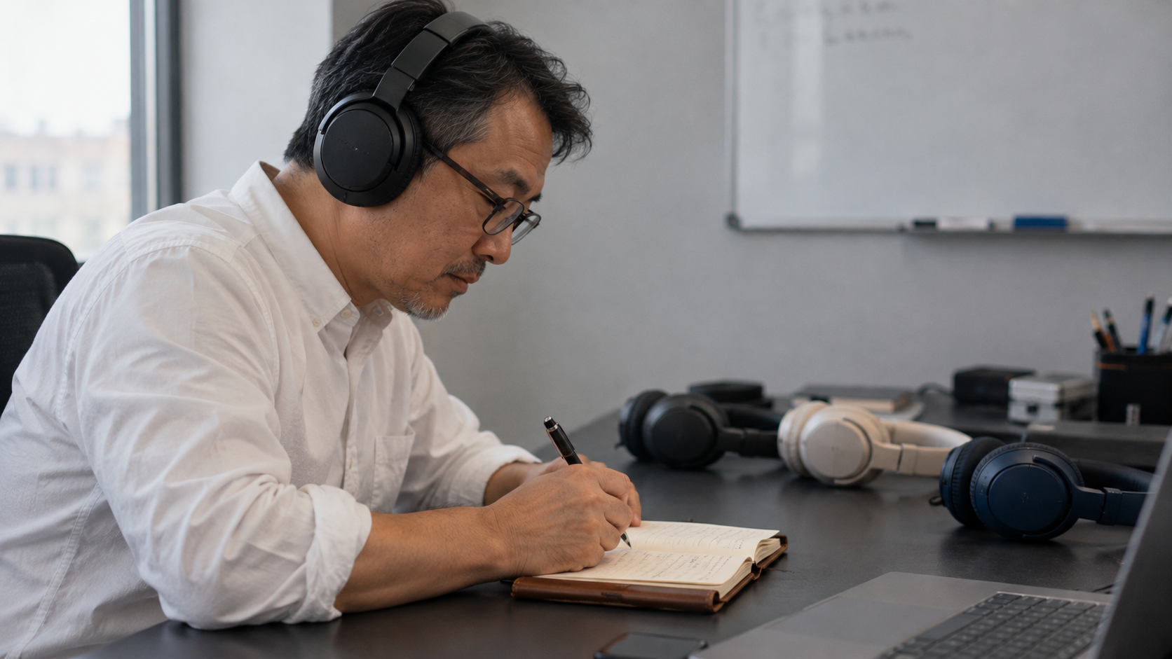 Reviewer writing detailed evaluation notes